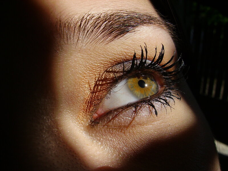 close-up of a human eye