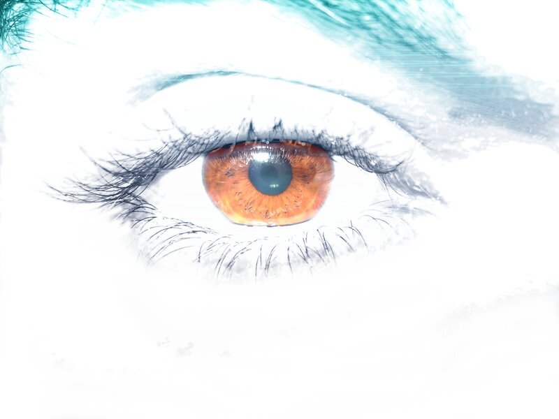 close-up of a human eye