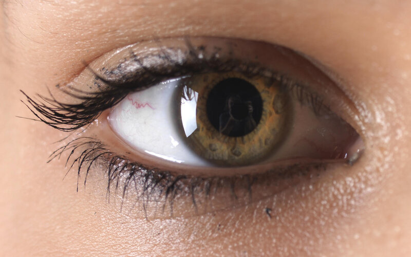 close-up of a human eye