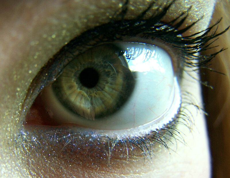 close-up of a human eye