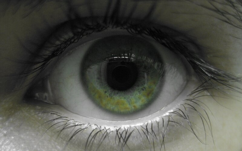 close-up of a human eye
