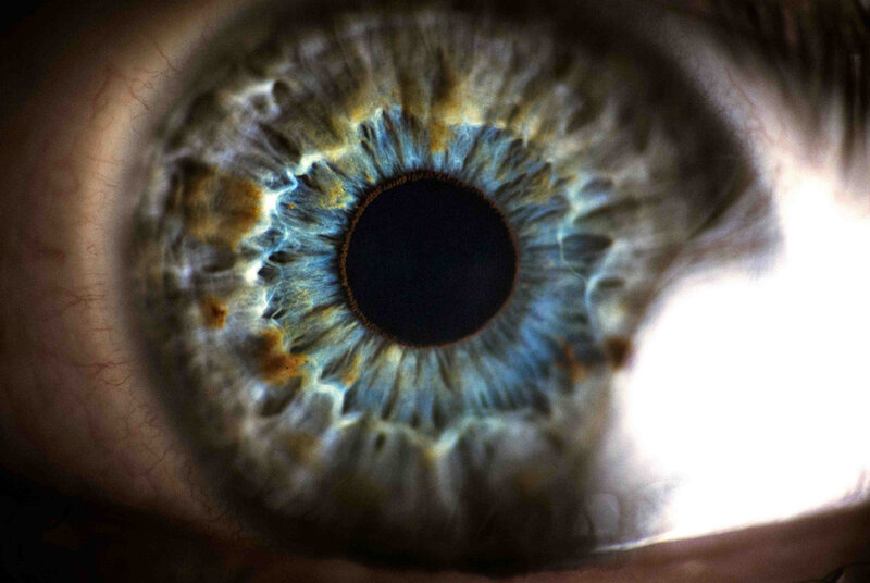 close-up of a human eye
