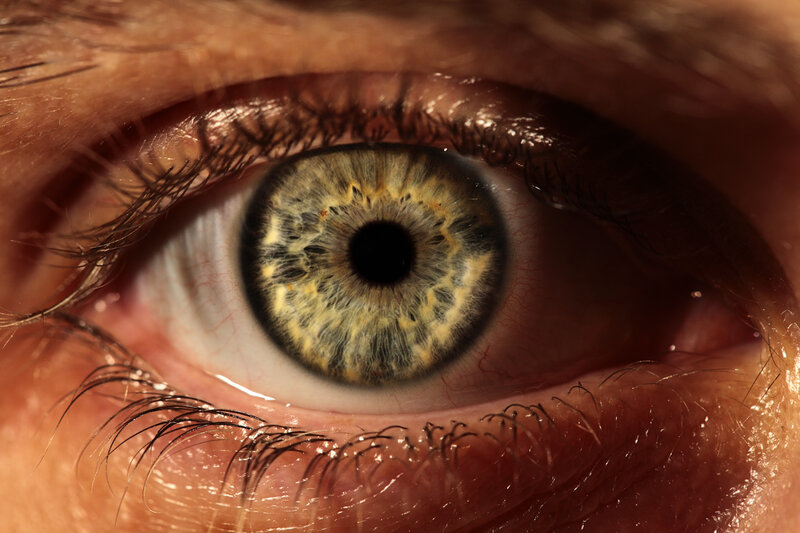 close-up of a human eye