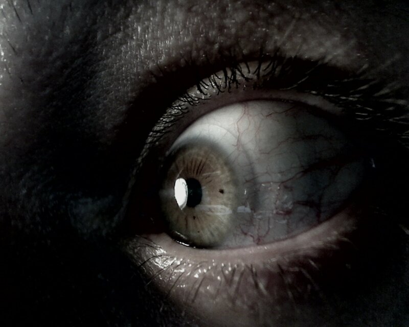 close-up of a human eye
