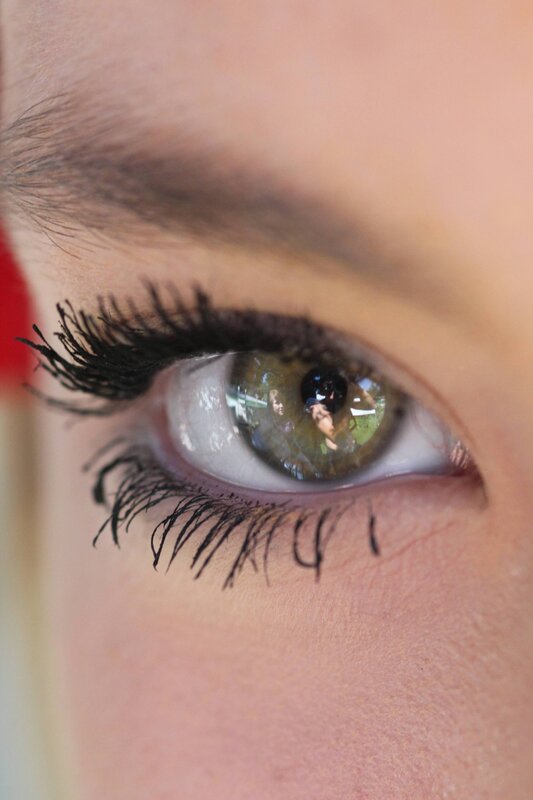 close-up of a human eye
