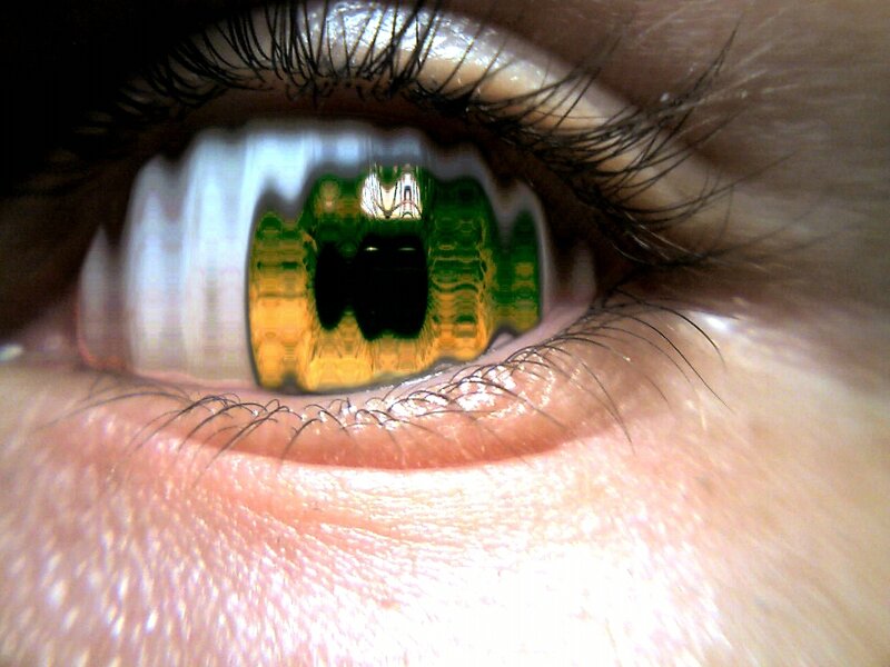 close-up of a human eye