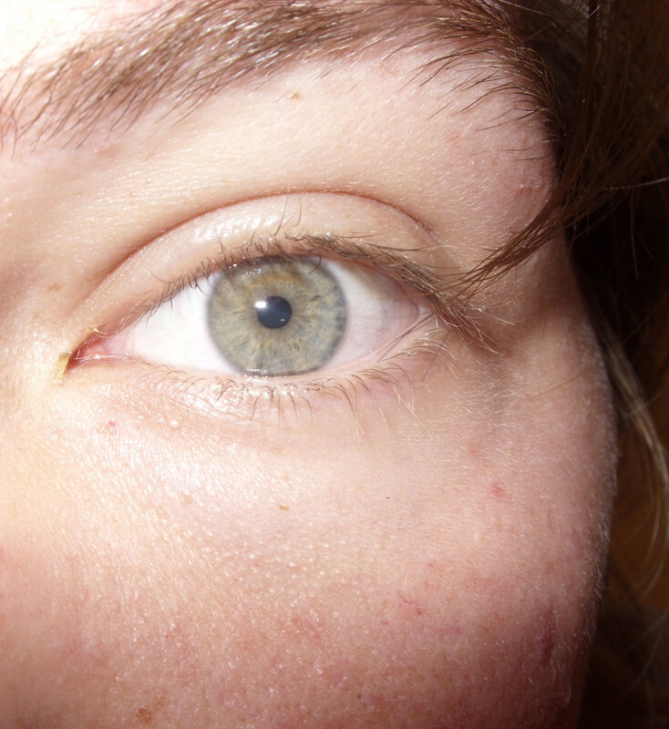 close-up of a human eye