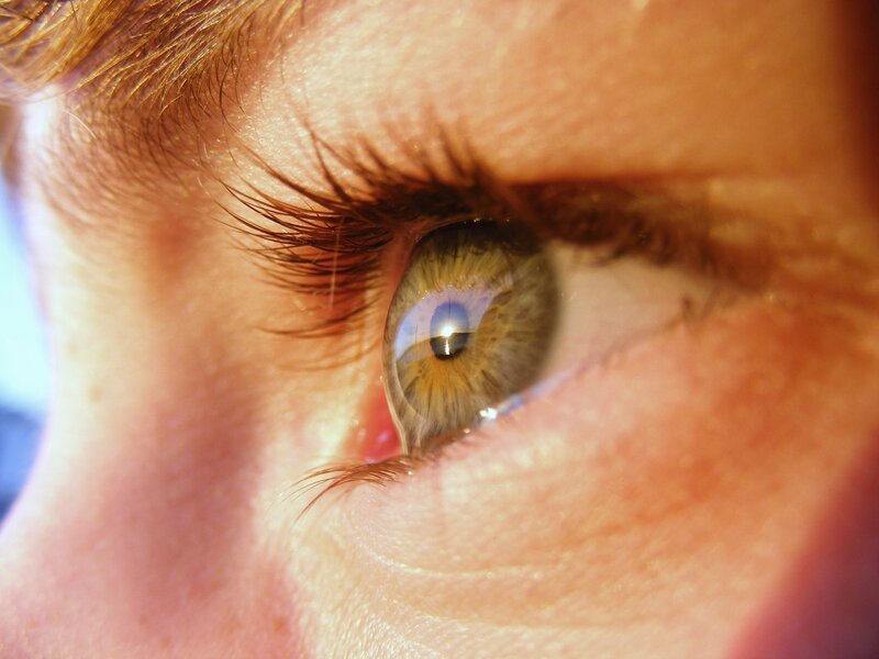 close-up of a human eye