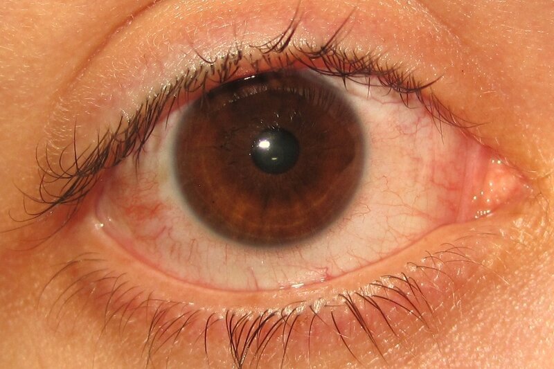 close-up of a human eye