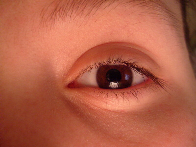 close-up of a human eye
