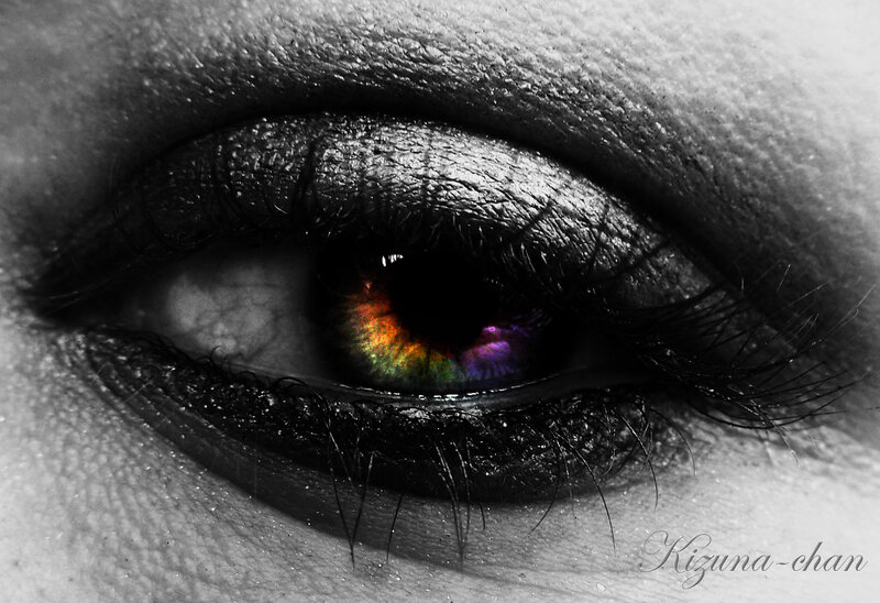 Close-up of a Human Eye — Black, Dramatic, Photograph, Eyelash, Iris