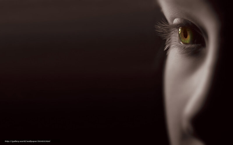 Close-up of a Human Eye — Black, Dramatic, Photograph, Face