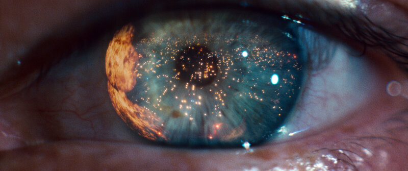 Close-up of a Human Eye — Blue, Dramatic, Photograph, Iris, Pupil, Eyelashes