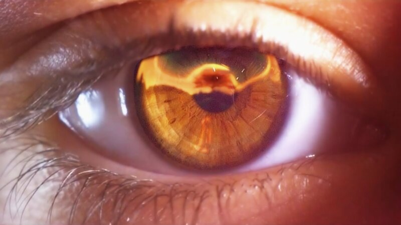 Close-up of a Human Eye — Brown, Dramatic, Photograph, Iris, Eyelashes