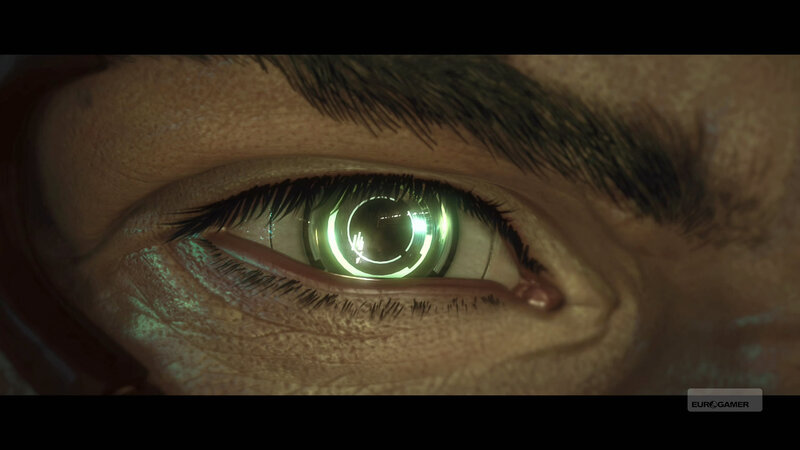 Close-up of a Human Eye — Green, Dramatic, 3d Render