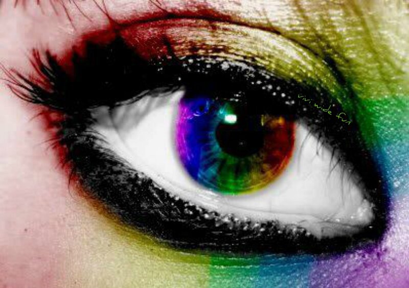 Close-up of a Human Eye — Green, Dramatic, Photograph, Makeup