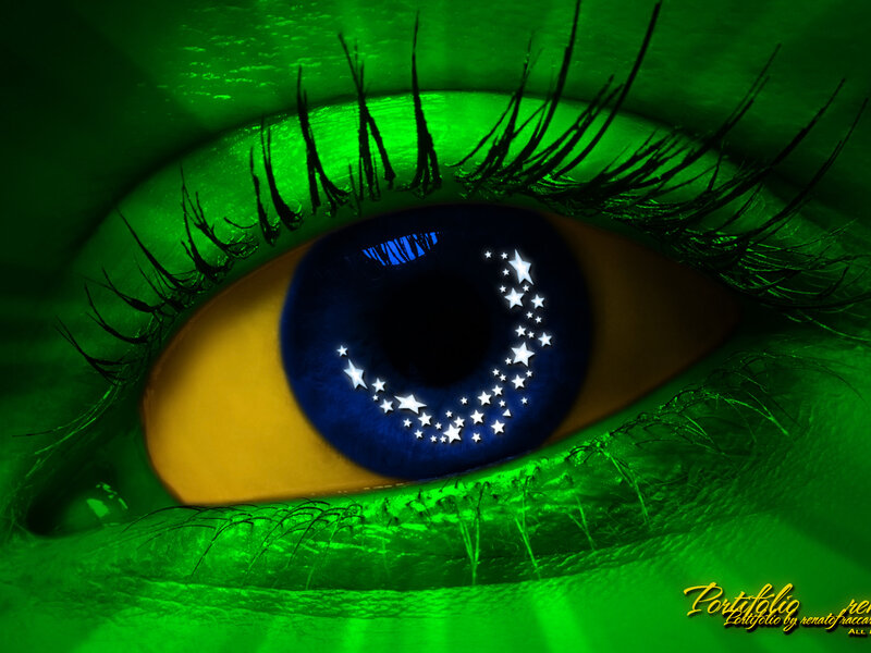 Close-up of a Human Eye — Green, Dramatic