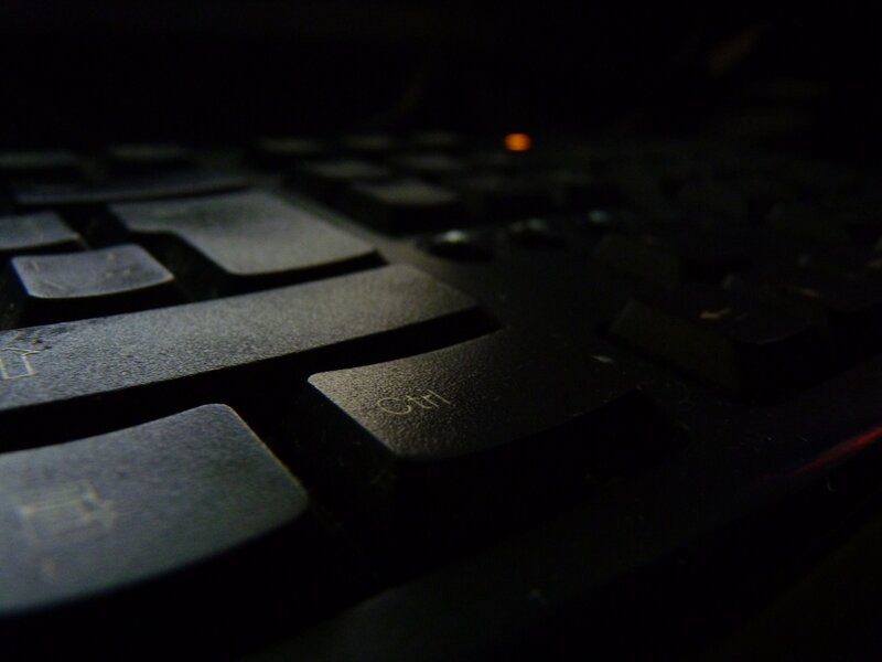close-up of a keyboard