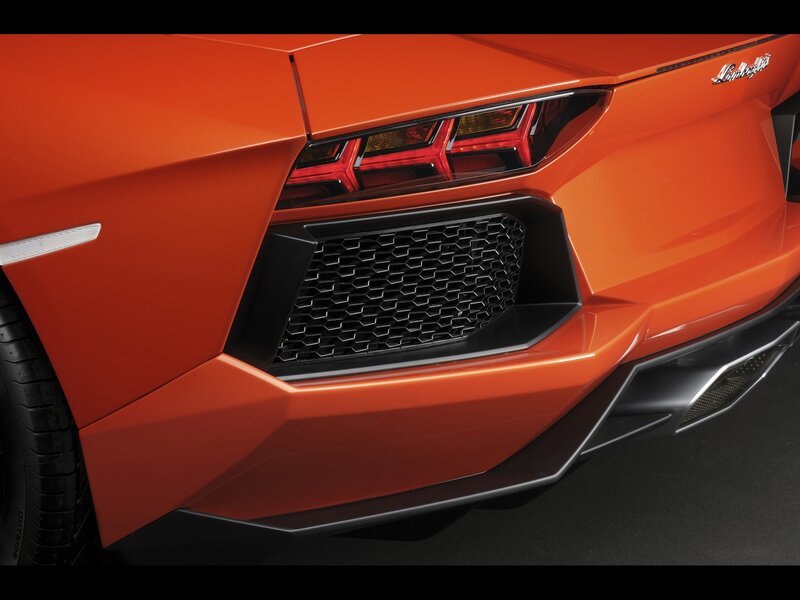 Close-up of a Lamborghini rear