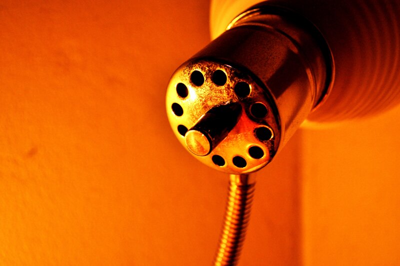 close-up of a lamp base
