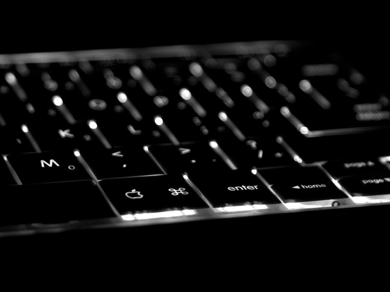 Close-up of a laptop keyboard