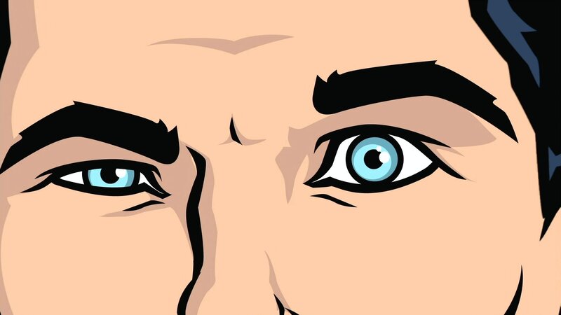 Close-up of a Man's Eyes — Blue