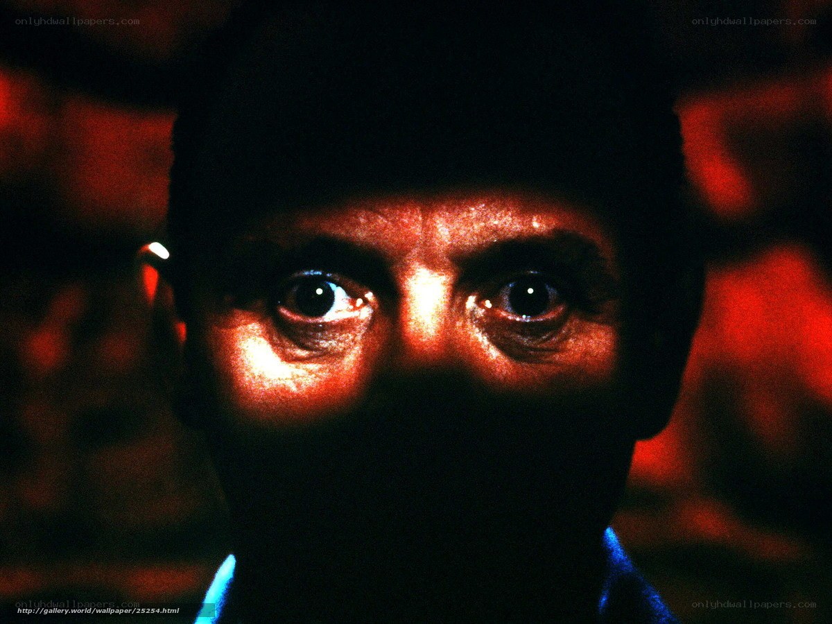 close-up of a man's eyes
