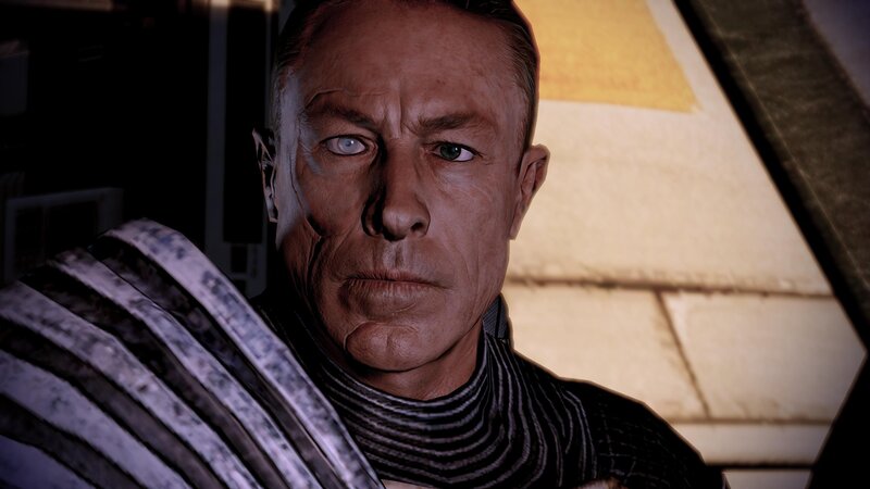 close-up of a man's face