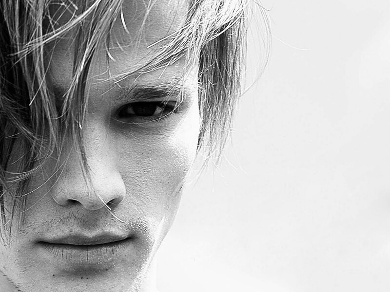 close-up of a man's face