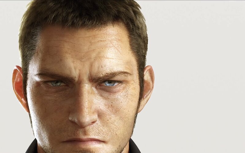 close-up of a man's face
