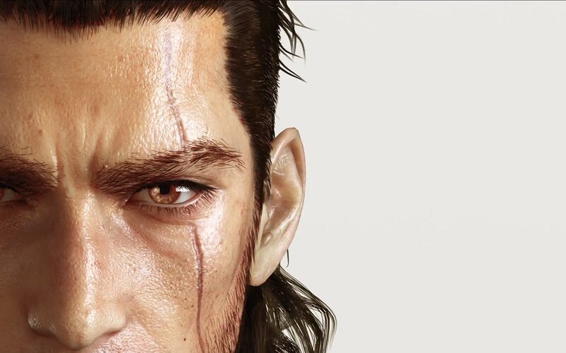 close-up of a man's face
