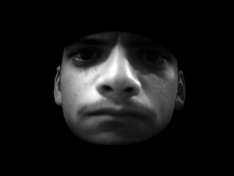 close-up of a man's face