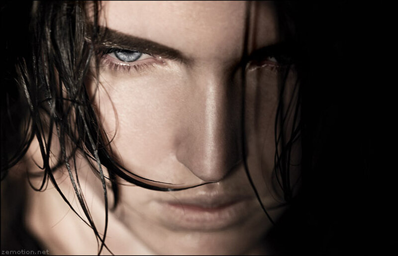close-up of a man's face