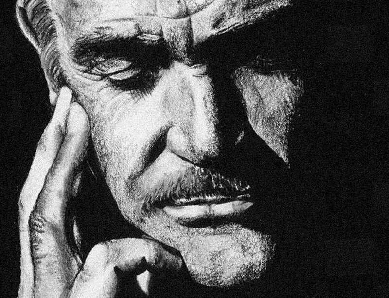 close-up of a man's face
