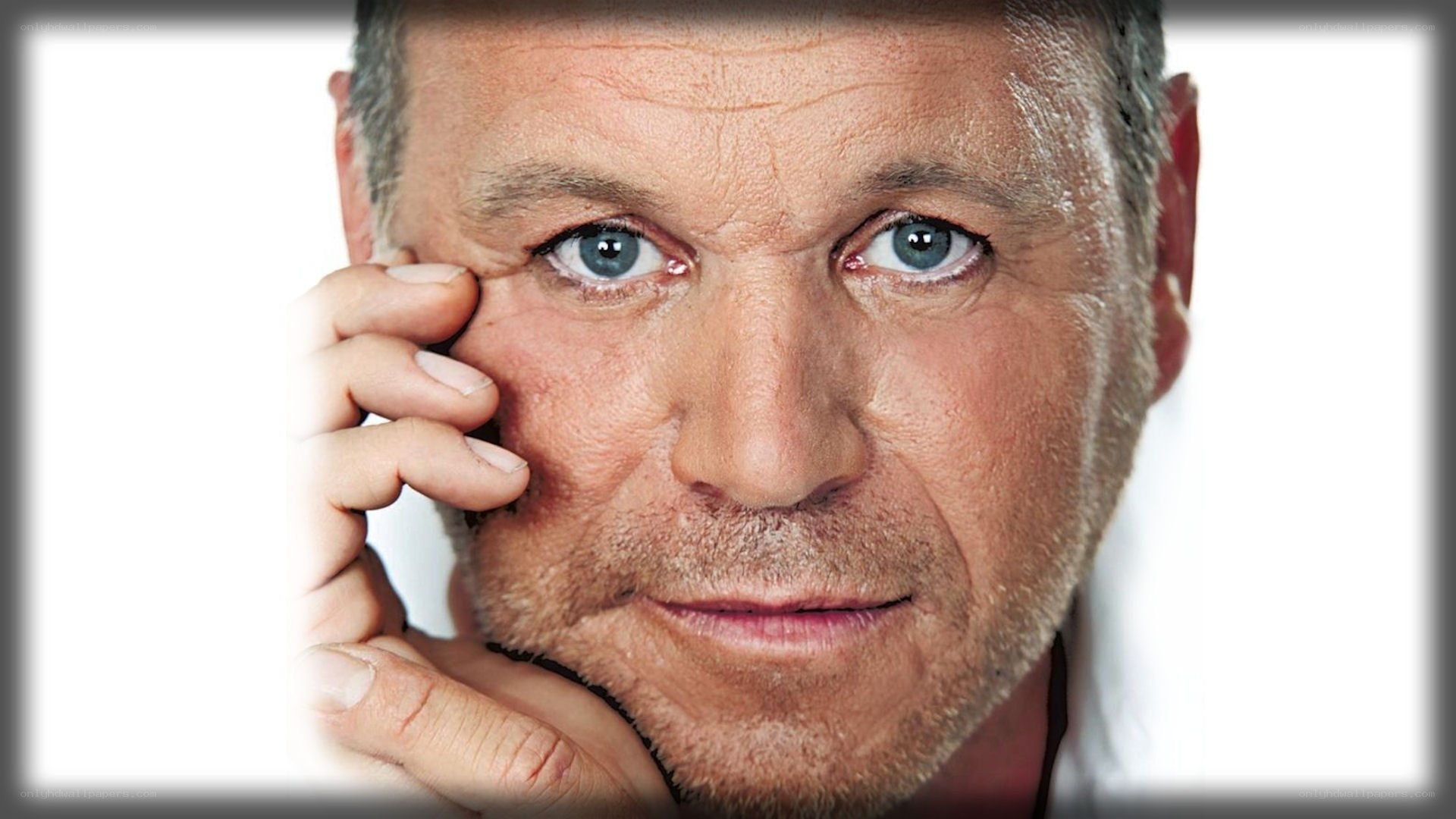 close-up of a man's face