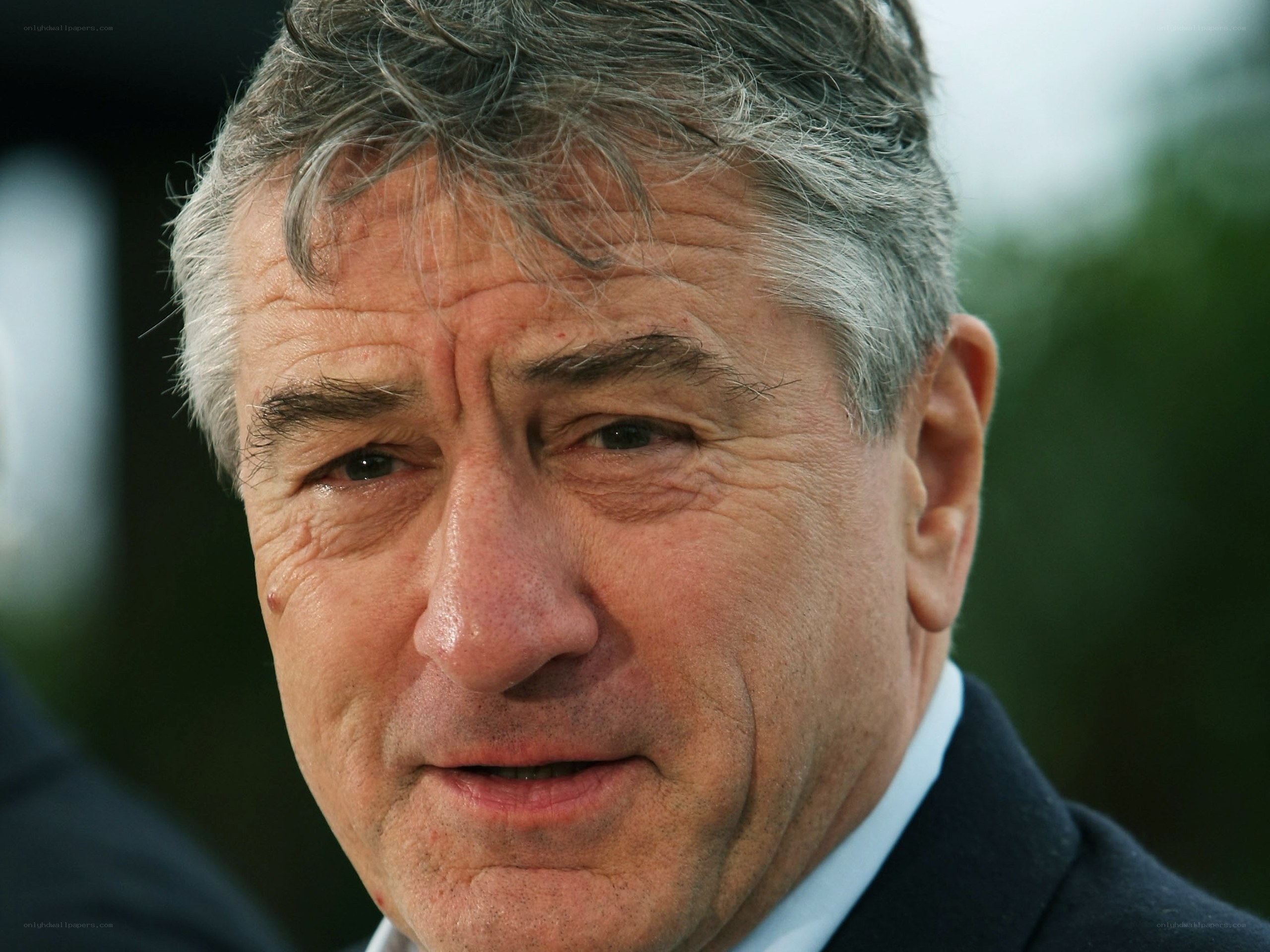 close-up of a man's face