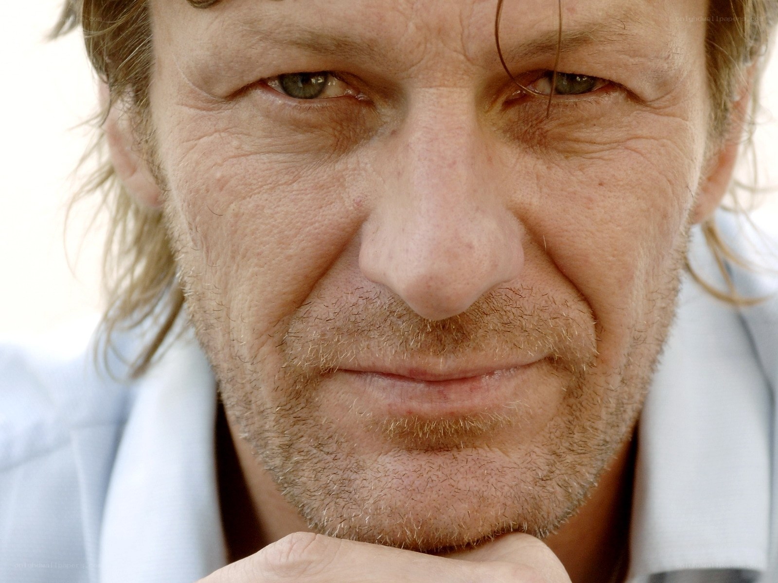 close-up of a man's face