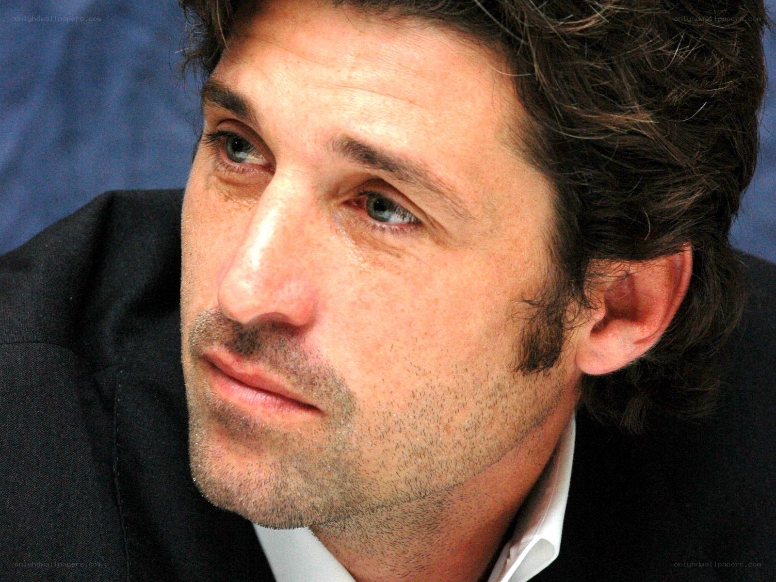 close-up of a man's face