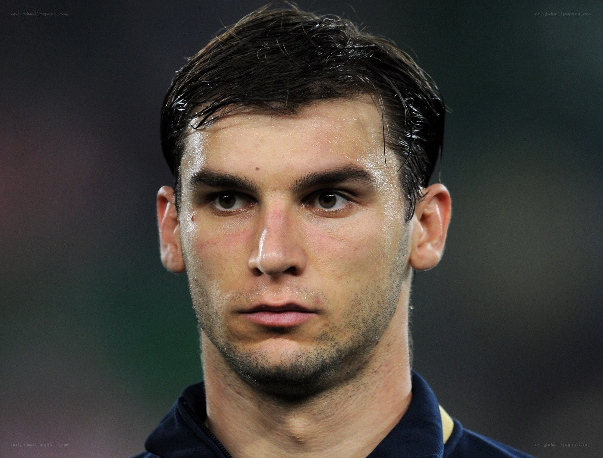 close-up of a man's face