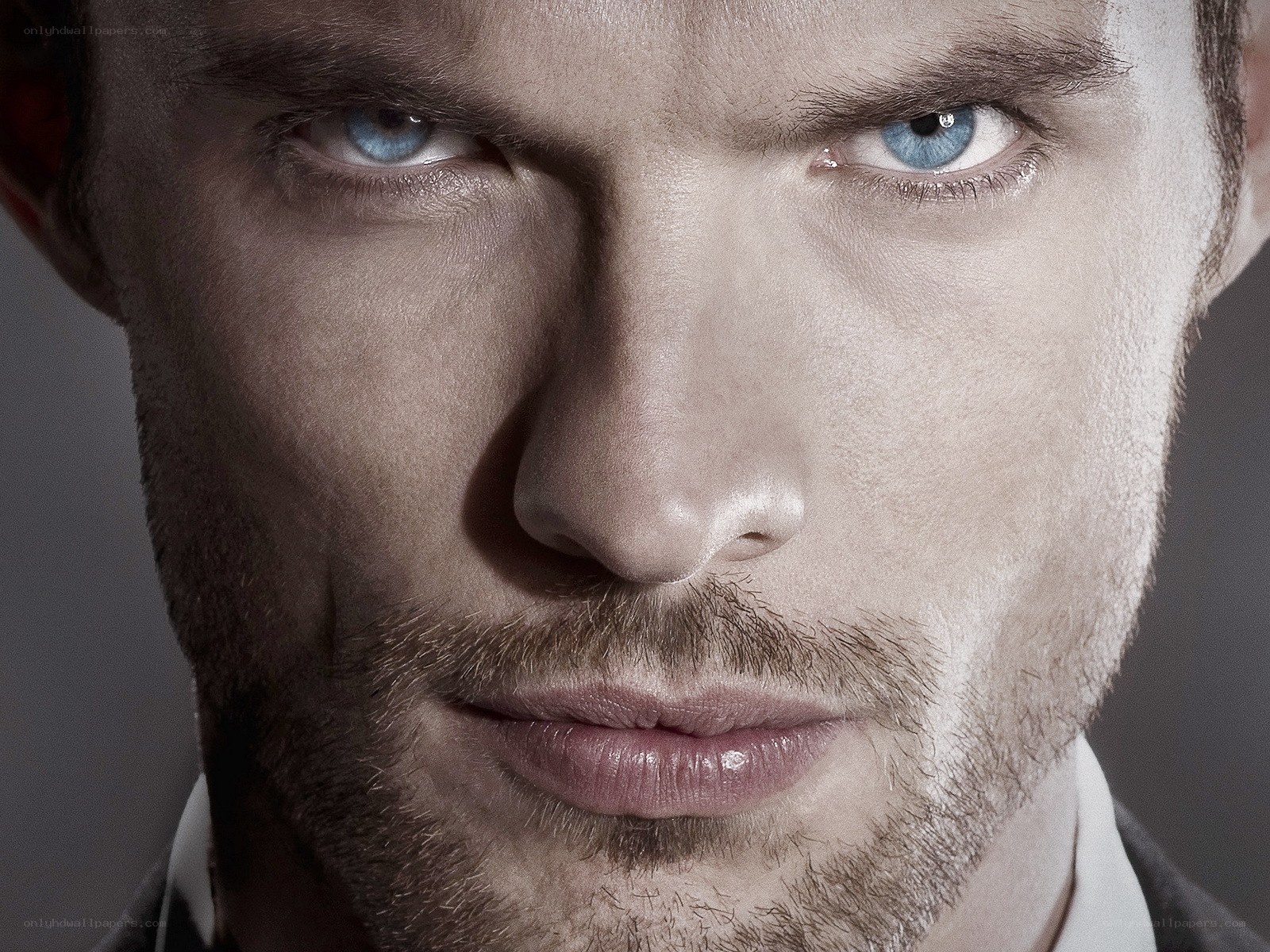 close-up of a man's face