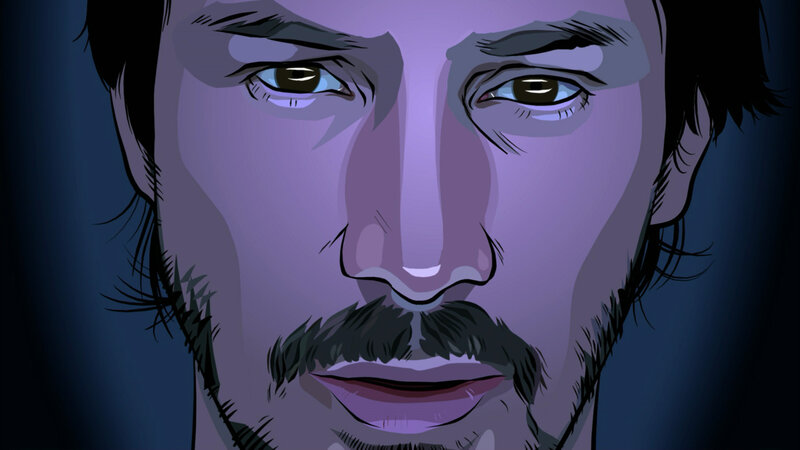 close-up of a man's face