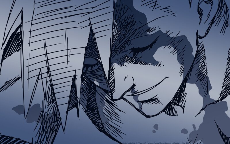Close-up of a Man's Face — Blue