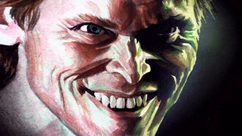 Close-up of a Man's Face — Green