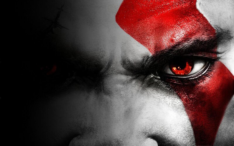 Close-up of a Man's Face — Red, Intense