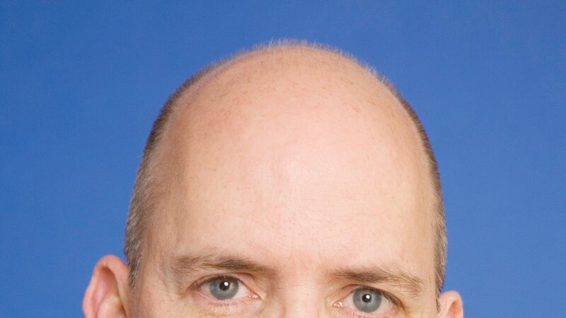 close-up of a man's head