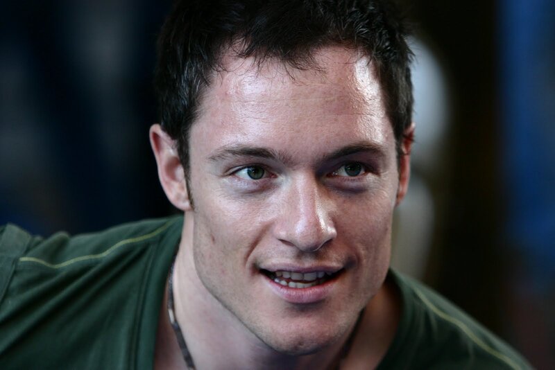 close-up of a man smiling
