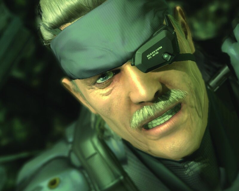 close-up of a man with an eyepatch