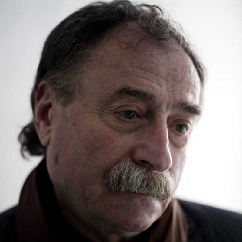 close-up of a man with mustache