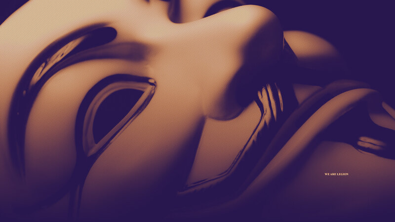 Close-up of a Mask — Purple