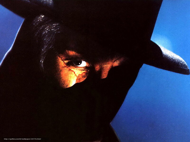 close-up of a masked figure